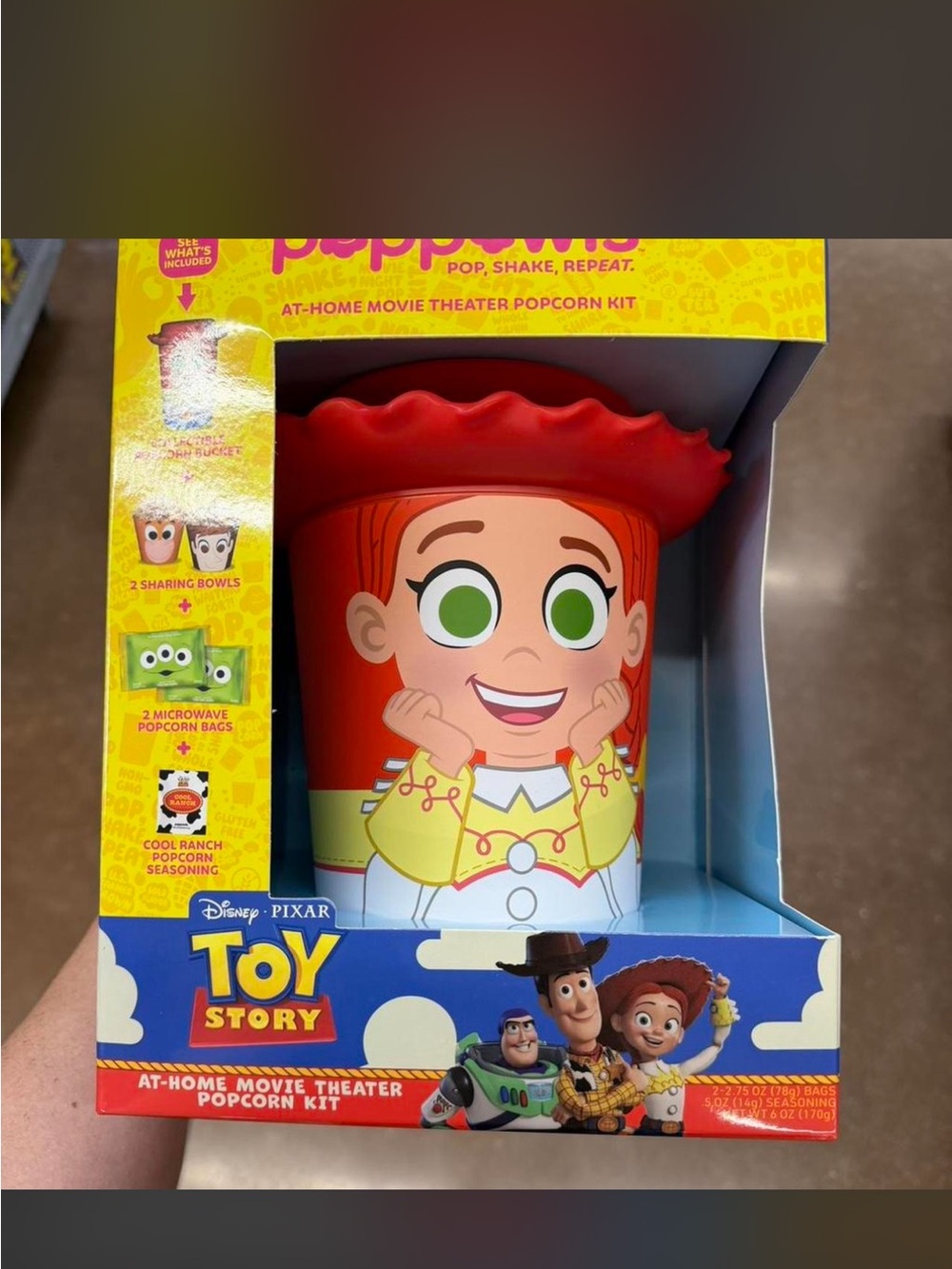 Toy Story Jessie Red Popcorn Bucket - Kids Movie Theater Kit - POPPOWLS BNIB